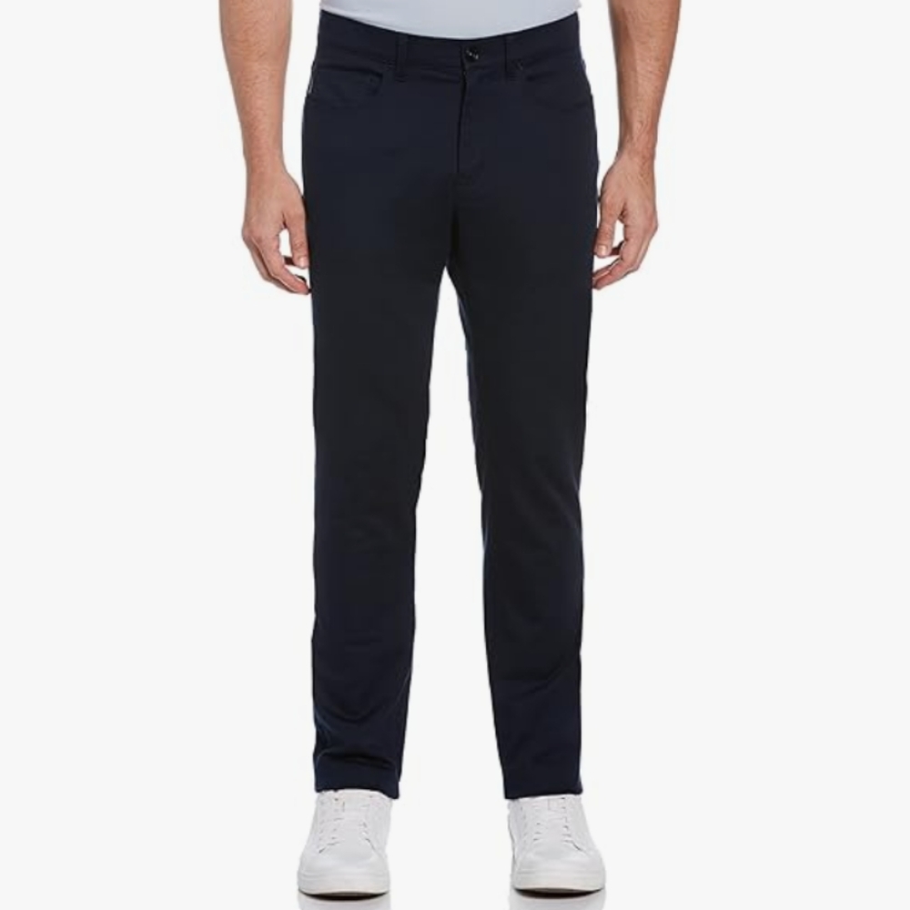 PERRY ELLIS | Men's Dark Sapphire Slim Fit Anywhere Five Pocket Pant